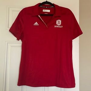 Red Adidas Climate Women’s Polo